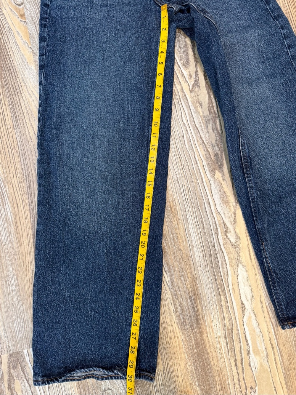 Old Navy Slouchy High Rise Wide-Leg Marin Jeans Dark Wash Size 0 - Picture 8 of 11